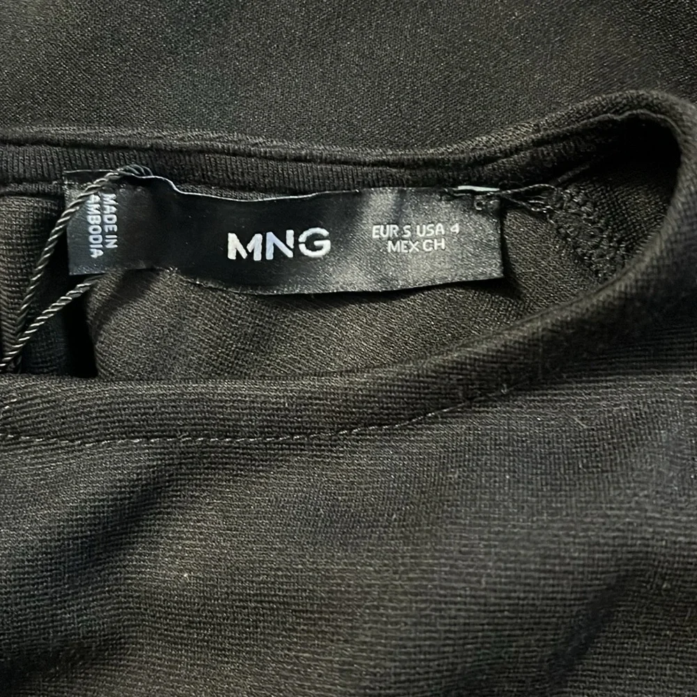 Mango Sophisticated Sequence Black Mini Dress NWT - Picture 6 of 6